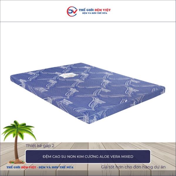 Đệm cao su non Kim Cương Aloe Vera Mixed 2